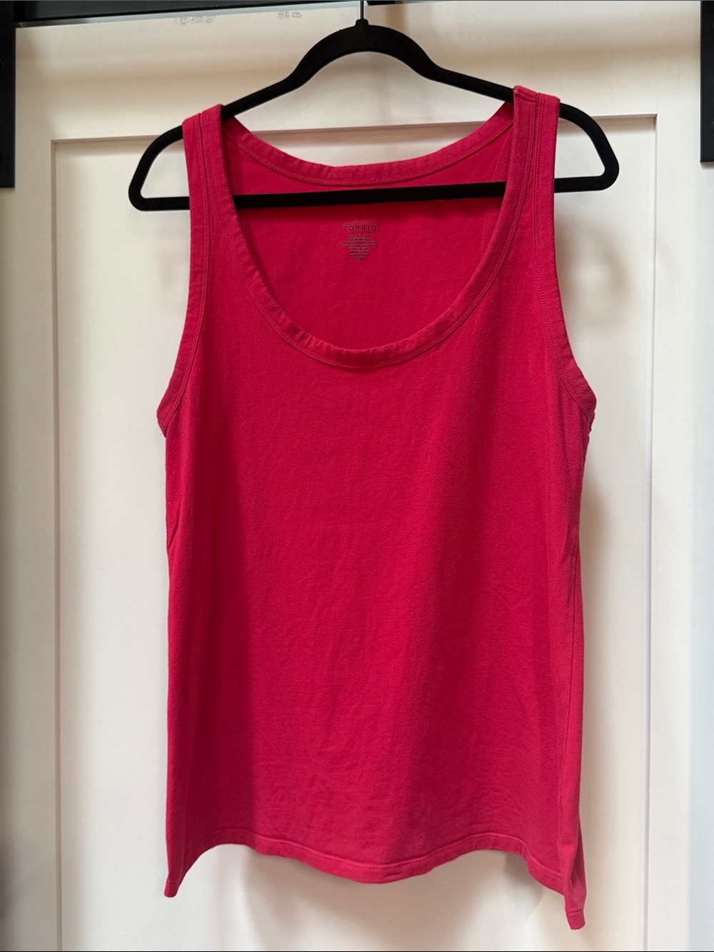 Torrid Hot Pink Foxy Racerback Scoop Neck Tank Size 2
